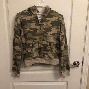 Kids Camouflage Zip-Up Hoodie